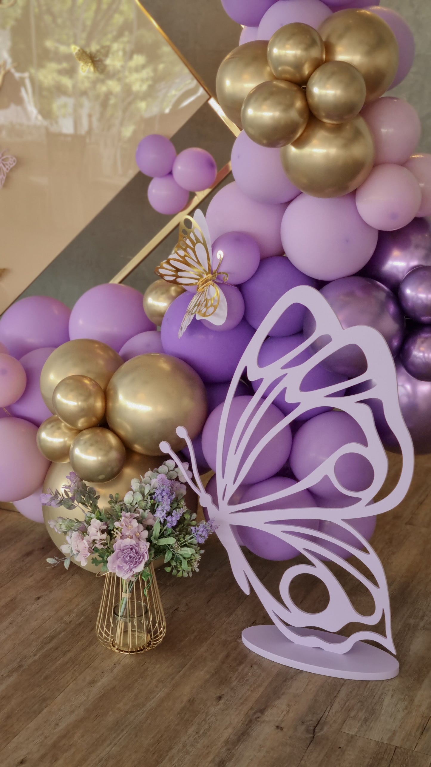 Candycart cu baloane personalizate pentru decoruri de botezuri si petreceri de copii