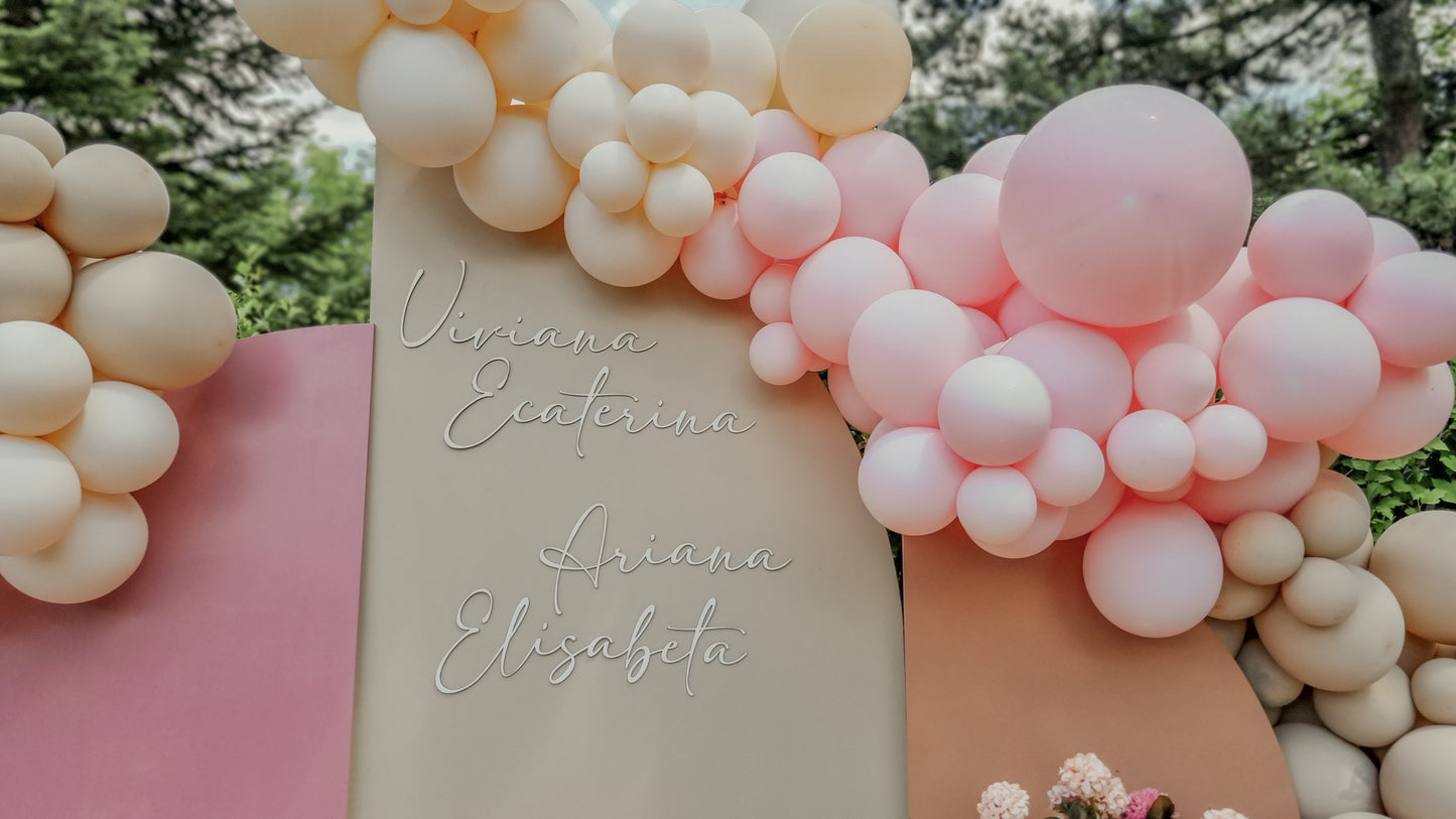 Litere luminoase personalizate pentru decor de nunta, botezuri sau orice alt tip de eveniment