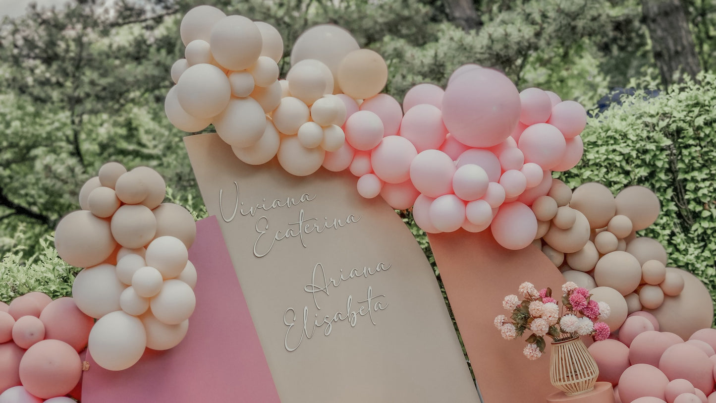 Litere luminoase personalizate pentru decor de nunta, botezuri sau orice alt tip de eveniment
