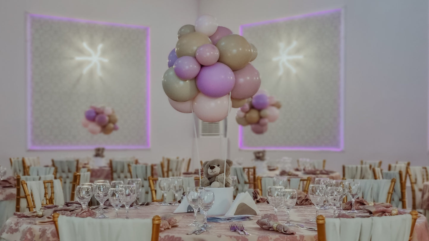 Decoruri de baloane personalizate pentru petreceri de copii, botezuri sau baby shower