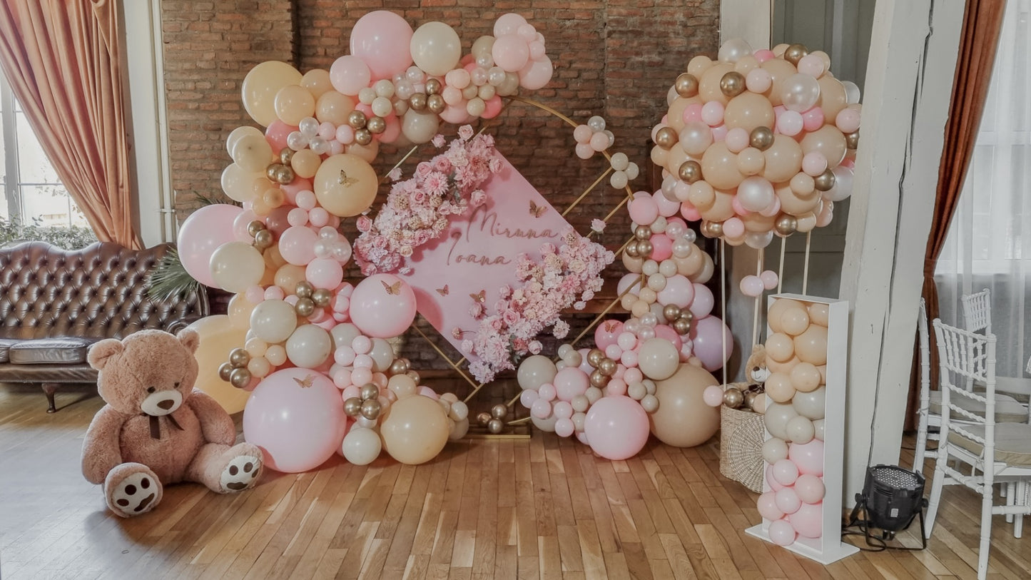 Balon jumbo cu heliu personalizat pentru evenimente de botez sau petreceri de copii