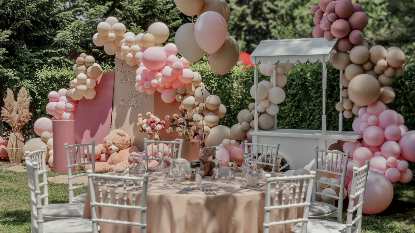 Candycart cu baloane pentru petreceri de copii, evenimente tematice sau botezuri