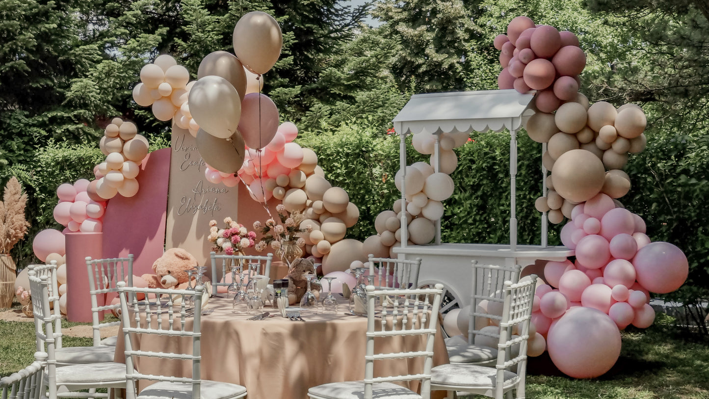 Candycart cu baloane pentru petreceri de copii, evenimente tematice sau botezuri