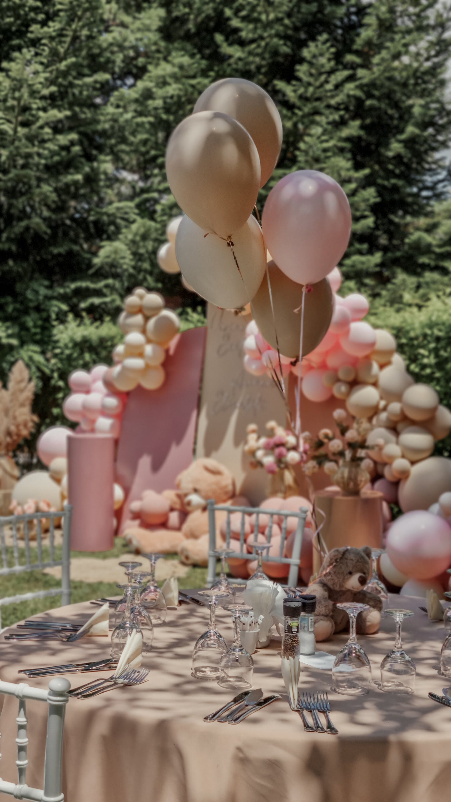 Candycart cu baloane pentru petreceri de copii, evenimente tematice sau botezuri