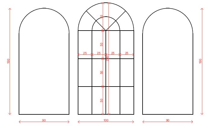 
                  
                    Pannello | set di 3 finestre
                  
                