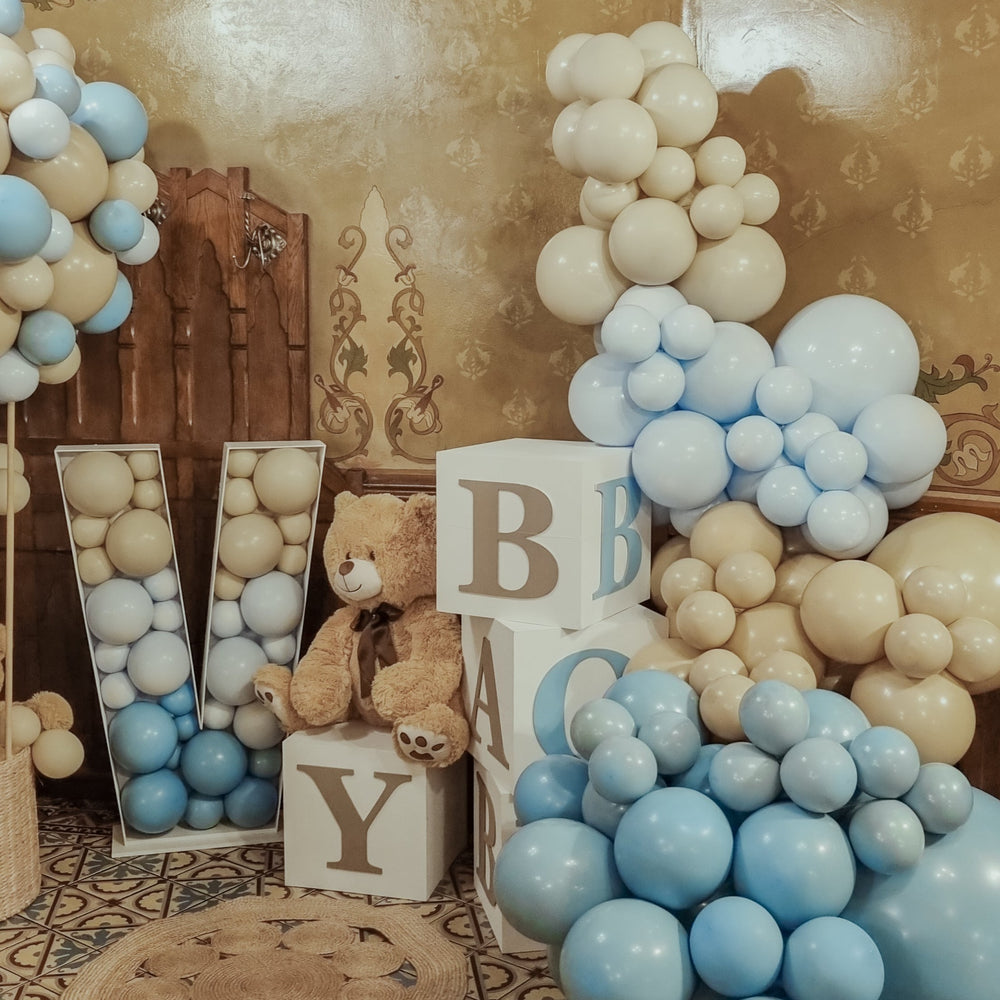 
                  
                    Balloons | Baby cubes with organic arch
                  
                