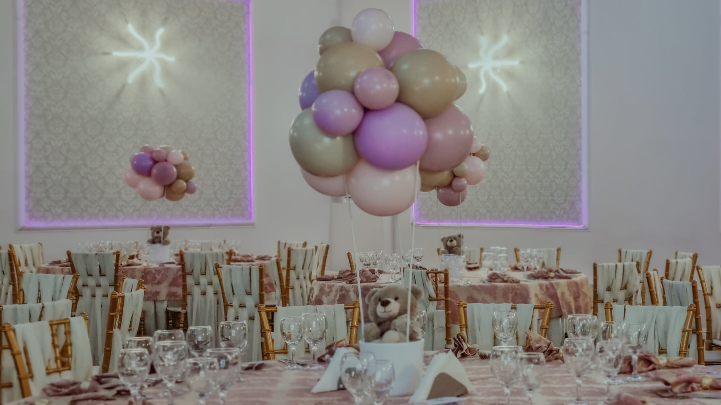 
                  
                    Baloane | Aranjament masă | cu jucărie sau flori de matase
                  
                