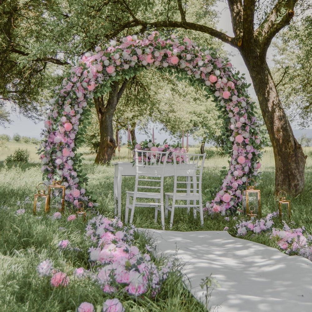 
                  
                    Silk flowers | floral arch | pink flowers
                  
                