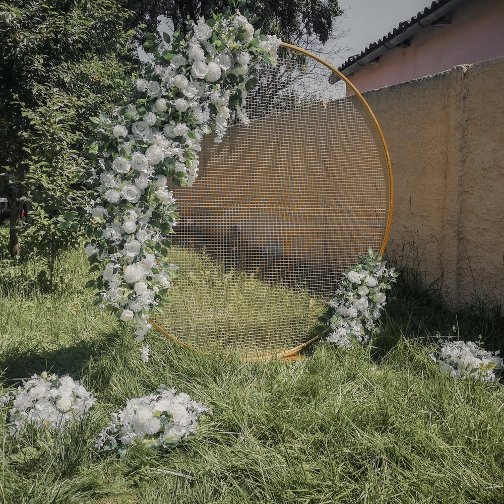 Flori mătase | arcade florale | flori albe